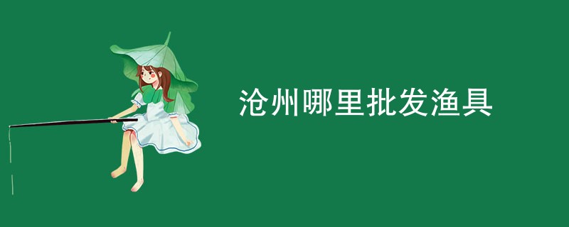 沧州哪里批发渔具