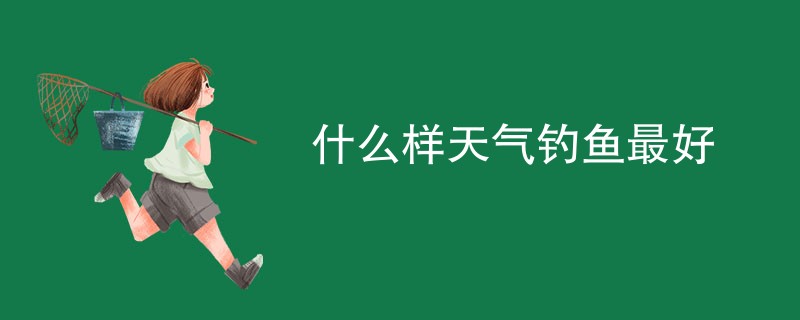 什么样天气钓鱼最好